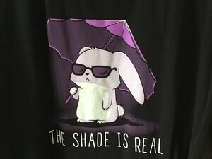 The Shade Is Real Teeturtle Women's Short Sleeve T-shirt 2XL Black 100% Cotton